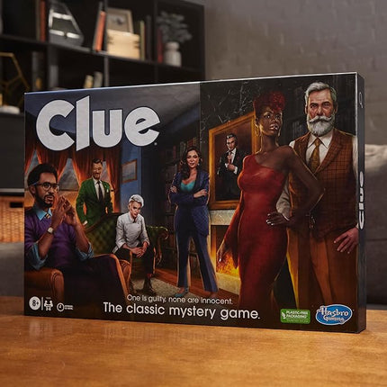 Clue Board Game for Ages 8 and Up, Reimagined Clue Game for 2-6 Players, Mystery, Detective, Family Games for Kids and Adults