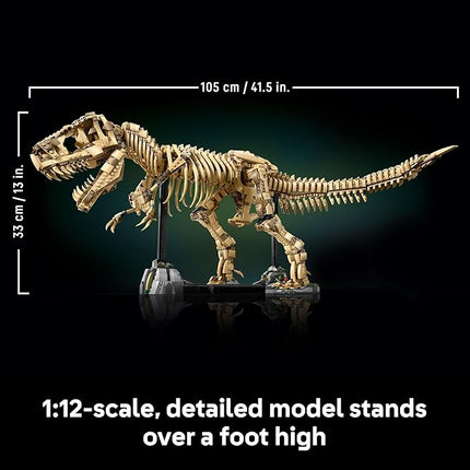 LEGO Jurassic World Dinosaur Fossils: Tyrannosaurus Rex - Building Set for Adults, Ages 18+ - Gift for Christmas - Collectible Home Decor for Bedroom, Office, or Any Room - 76968