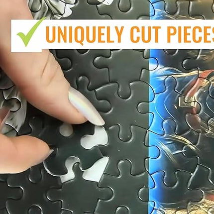 1000 Piece Jigsaw Puzzle for Adults - Wildflowers, Mushrooms and Books in Nature - Challenging Puzzle - Magic Butterfly Library with Plants and Flowers - Adult 1000 Piece Puzzle. 20x27 inches