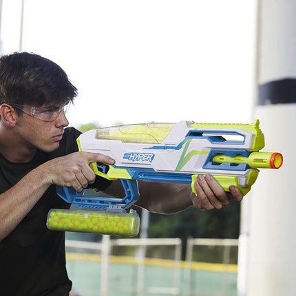NERF Hyper Bundle, Siege-50 Pump-Action Blaster, Up to 110 FPS Velocity, Eyewear (Amazon Exclusive)