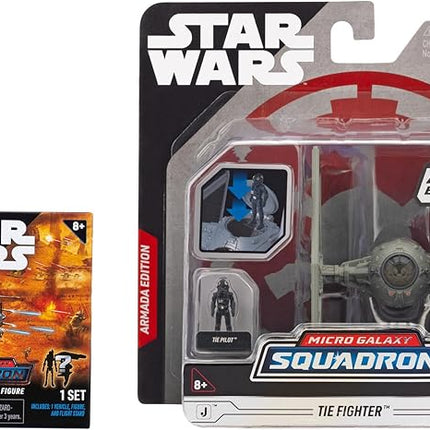 Star Wars Micro Galaxy Squadron TIE Fighter (Armada Edition) Mystery Bundle - 3-Inch and 2.5-Inch Vehicles with Accessories (Amazon Exclusive)