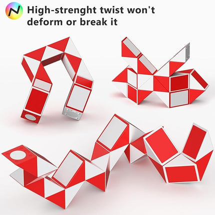 Vdealen Fidget Brain Teaser Toy for Kids, 3D PuzzlesToys Bundle of 3x3 Speed Cube, Maze Box, Rainbow Puzzle Ball, Wisdom Ball, Fidget Snake Cube, Infinity Cube IQ Games for Toddlers Kids Adults