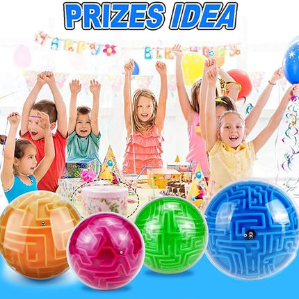 YongnKids 4 Pack 3D Puzzle Maze Ball Toys| Brain Teaser Puzzles Maze Game for Adults & Kids Ages 8-12 13+ Gifts, Games for Adults and Family Best- Easy & Medium & Hard Challenges