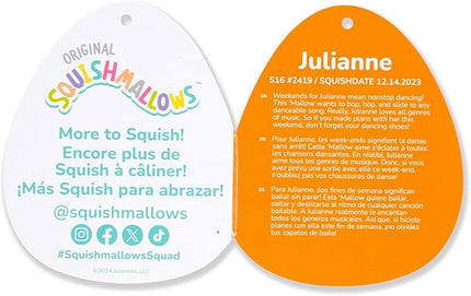 Squishmallows Original 16-Inch Julianne Grey and Purple Coffin - Official Jazwares Plush (Large)