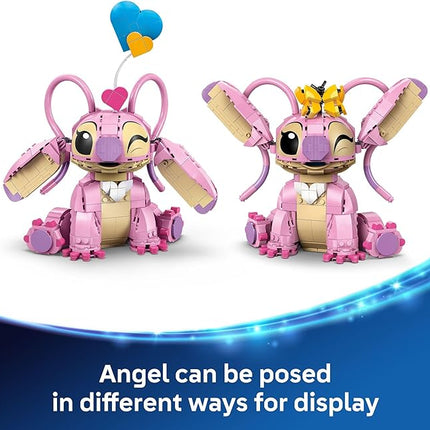 LEGO Disney Angel Lilo & Stitch Kids Toy - Room Decor and Building Set for Girls and Boys, Ages 9+ - Birthday Gift Idea for Young Fans Who Love Stitch Stuff and Learning Toys - 43257