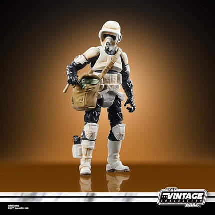 STAR WARS The Vintage Collection Speeder Bike, Scout Trooper & Grogu, The Mandalorian 3.75-Inch Vehicle & Action Figures, Ages 4 and Up