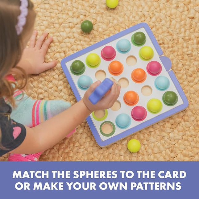 Educational Insights Pattern & Sequencing Wooden Board – Color Matching Toy for Kids, Fine Motor Kits, Sequence Board Games for Toddlers, Preschool Manipulatives, Ages 3+