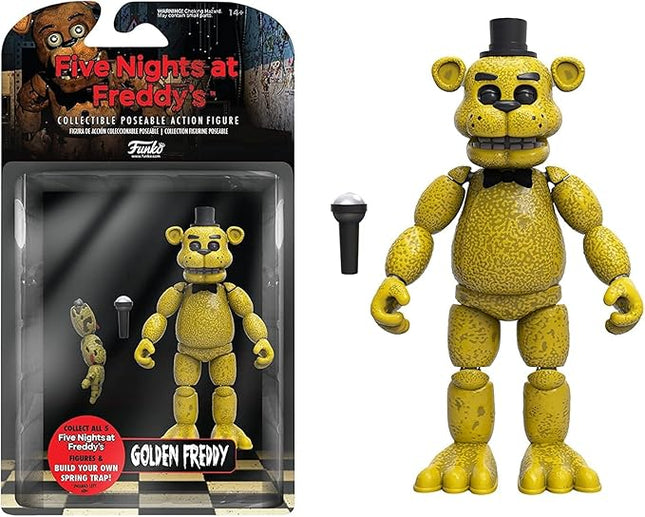 Funko Five Nights at Freddy's POP Articulated Golden Freddy Action Figure, Multicolor, 5.5 inches
