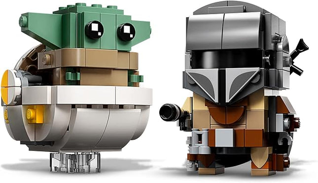 Lego BrickHeadz Star Wars The Mandalorian & The Child 75317 Building Kit, Fun Building Toy for Kids and Any Star Wars Fan Featuring Buildable The Mandalorian and The Child Figures (295 Pieces)