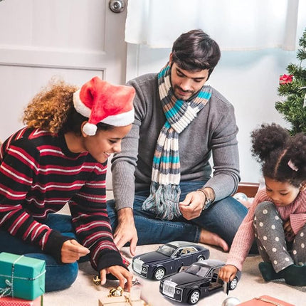 1/24 Rolls-Royce Sweptail Toy Car Alloy Diecast Collectible Model Car for Kids Gift, Pull Back Toy Car with Sound and Light, Classic Double Door, Car Logo Can be Folded