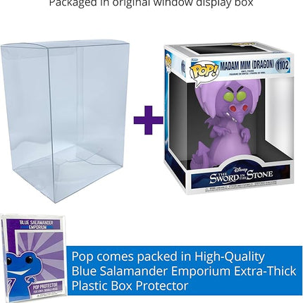 Blue Salamander Emporium Protective Case Bundled with 6-inch Vinyl Figure – Madam Mim as Dragon Funko Pop #1102