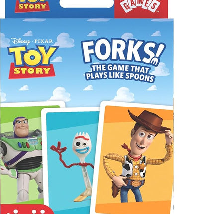 Bicycle Disney Games Bundle: 3 in 1 Mickey Card Games, 3 in 1 Pixar Card Games, and Disney Pixar Forks: Plays Like Spoons, Includes 7 Different Games