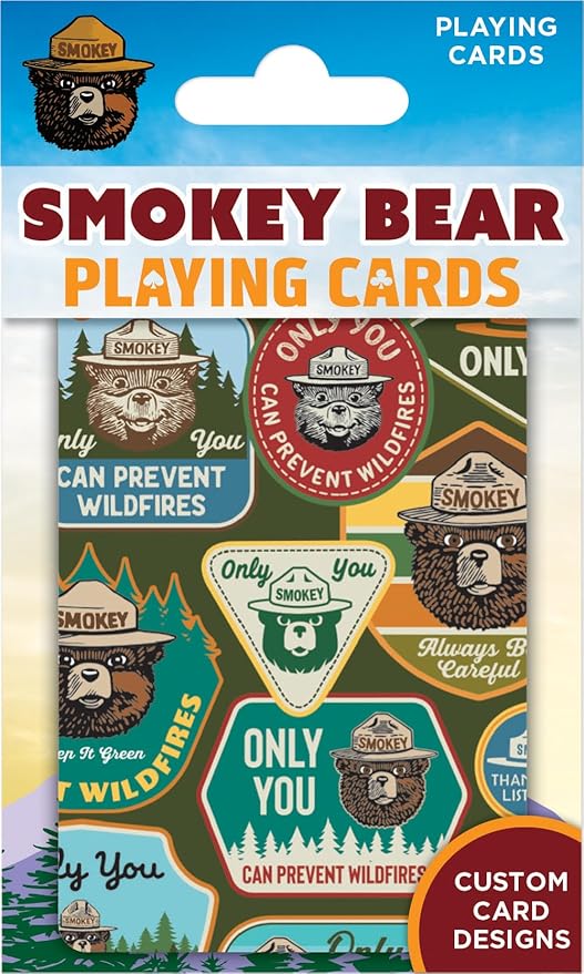 Masterpieces Smokey Bear Playing Cards - Premium Quality, Educational, and Fun Activity for Kids and Families - Great Gift Idea for Holidays, Birthdays, and Everyday Playtime