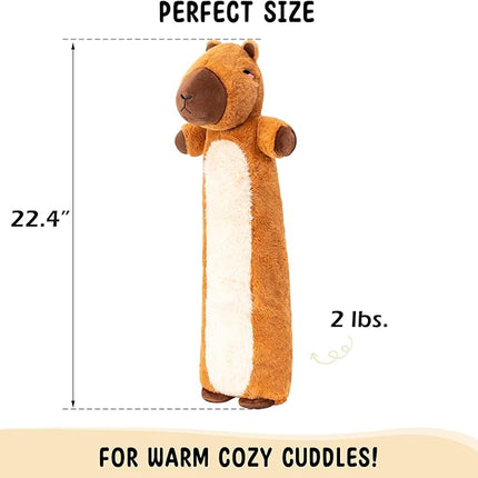 Capybara Microwavable & Weighted Stuffed Animals - Unscented Heatable Plush Doll, Cute Capybara Plush Toys Gifts for Girls Boys and Kids, Happy Fuel