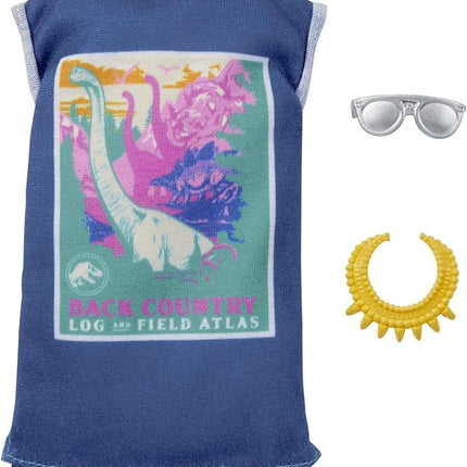 Barbie Fashions Complete Looks 3 of Doll Clothes Inspired by Popular Brand Roxy, Complete Look with Outfit & Accessories Dolls, Gift for Kids 3 to 8 Years Old