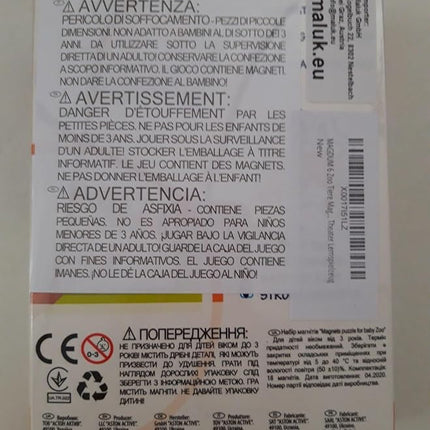 Zoo Magnetic Puzzles for Kids - 5 Big Magnetic Animals for Baby - Travel Toys for for Toddlers - Magnet for Refrigerator - Travel Games - Baby Educational Gift - Puzzle for Preschooler