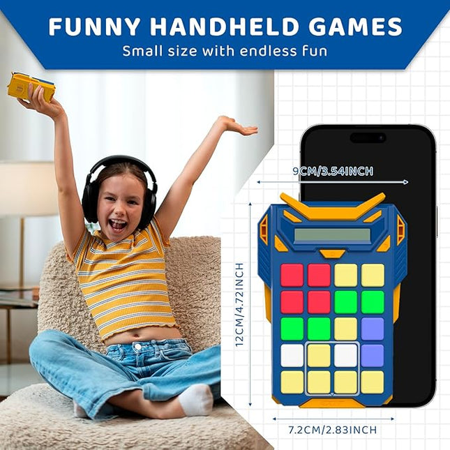 HOMESTEC Logical Puzzle Toys, Hand Held Travel Games for Kids and Adults, Brain Teaser Toys Road Trip Activities for Boys and Girls, Birthday Easter Basket Stuffers (Blue)