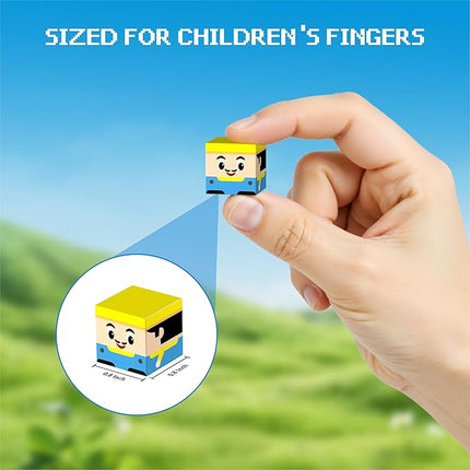 Magnetic Blocks - 150 PCS Magnets Game-Based Building Block for Ages 3,4,5,6,7,8,9,10,11 Kids Birthday Toy Sets Present, Stacking Cubes Construction Gift for Toddlers Boys & Girls, 0.8in