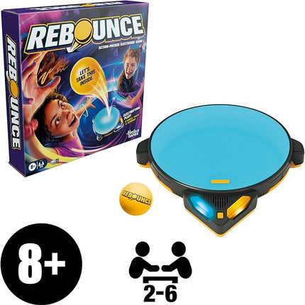 Rebounce Game | Indoor and Outdoor Electronic Action Game for Kids, Teens, and Adults | Ages 8+ | 2 to 6 Players | 10 Mins. | Family Travel Games