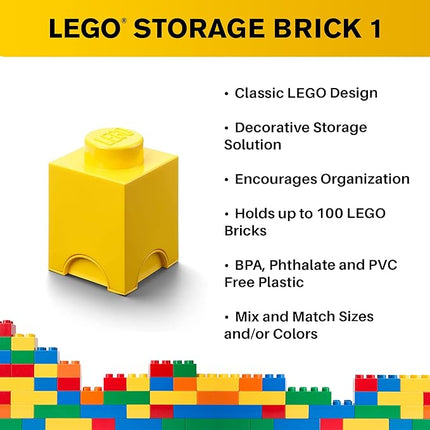 Room Copenhagen 1 Lego Brick Box, Bright Yellow (40010632)