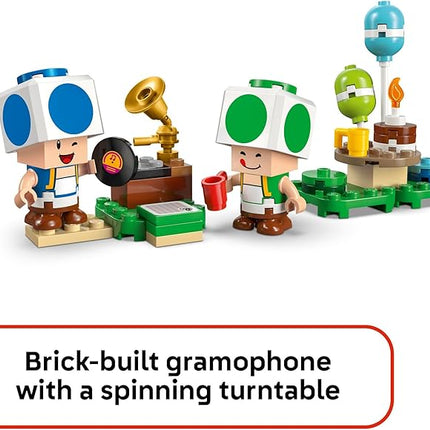 LEGO Super Mario Party at Toad’s House Building Toy - Pretend Play Set for Boys & Girls, Ages 7+ - Kids Building Blocks with Digital Action & 2 Toad Toy Figures - Gift Idea for Birthdays - 72041