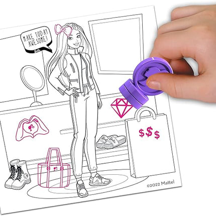 Barbie Boutique Stamp Set - Creative Stamps for Kids to Explore Imagination and Design, Kid-Friendly Stamp Kit for Arts and Crafts Fun, Featuring Fashionable Designs and More.