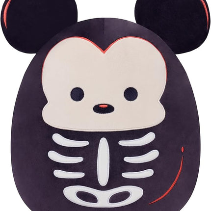 Squishmallows Original 12in Disney Skeleton Mickey Mouse – Official Jazwares Halloween Plush (Medium-Sized)
