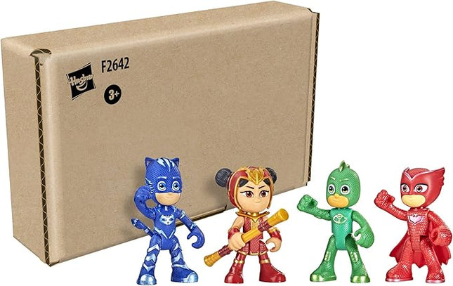 PJ Masks Heroes and an Yu Figure Set Preschool Toy, 4 Poseable Action Figures and 1 Accessory for Kids Ages 3 and Up (Amazon Exclusive)