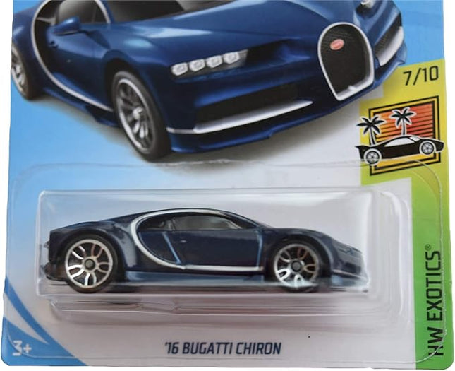 Hot Wheels Exotics 7/10 '16 Bugatti Chiron 236/250, Blue
