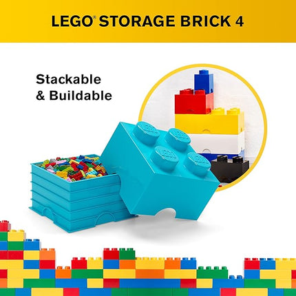 Room Copenhagen 40030643 LEGO Storage Brick, 4 Knobs, Medium Azur