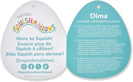 Squishmallows Original 12-Inch Olma Strawberry Cat - Official Jazwares Plush (Medium-Sized)