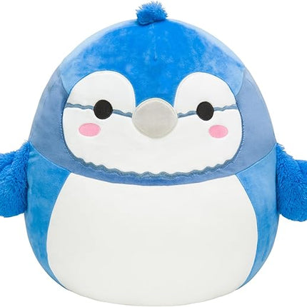 Squishmallows Original 14-Inch Babs Blue Jay with Fuzzy Wings - Large Ultrasoft Official Jazwares Plush