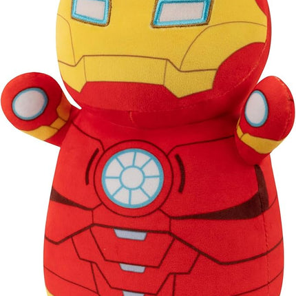 Squishmallows Original Marvel Spidey and His Amazing Friends 10-Inch Iron Man HugMees - Medium-Sized Ultrasoft Official Jazwares Plush