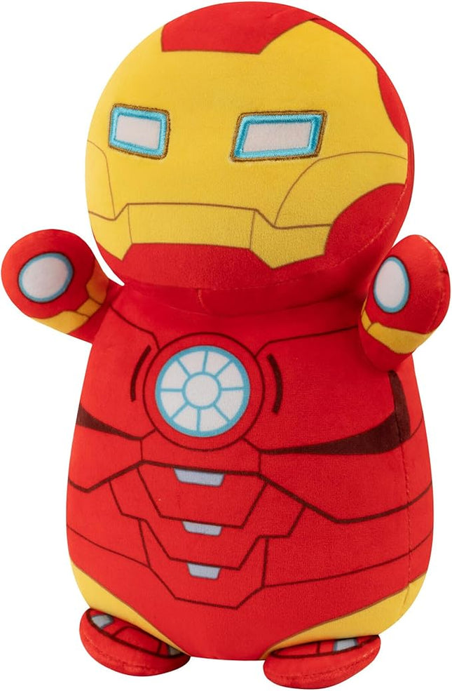 Squishmallows Original Marvel Spidey and His Amazing Friends 10-Inch Iron Man HugMees - Medium-Sized Ultrasoft Official Jazwares Plush