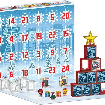 Funko Pop! Bitty Countdown Calendar: Marvel Comics - 24 Days of Surprises - Collectible Vinyl Mini Figures - Mystery Box - Gift Idea - Holiday Present for Kids - Christmas or Birthday Countdown