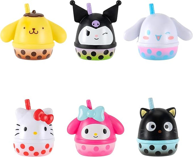 Squish-a-longs Hello Kitty and Friends Boba Mini-Squish + Accessory 6-Pack