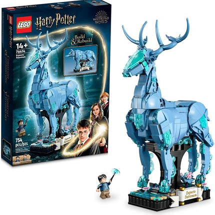 Lego Harry Potter Expecto Patronum 76414 Collectible 2-in-1 Building Set; Birthday Gift Idea for Teens or Fans Aged 14 and Up; Build and Display Patronus Set for Fans of The Wizarding World
