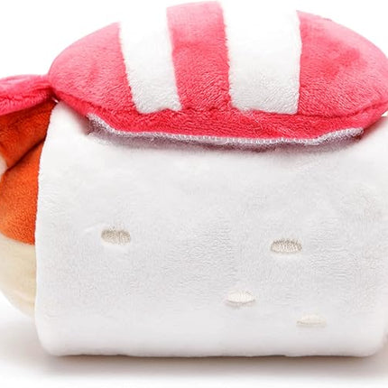 Anirollz Foxiroll Plush in Shrimp Sushi Outfitz – Kawaii Fox Stuffed Animal with Removable Costume – Cute 6” Squishy Plush Toy Gift for Girls & Kids