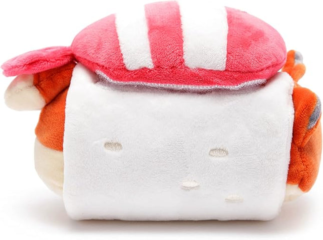 Anirollz Foxiroll Plush in Shrimp Sushi Outfitz – Kawaii Fox Stuffed Animal with Removable Costume – Cute 6” Squishy Plush Toy Gift for Girls & Kids
