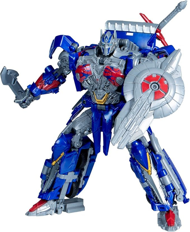 Transformers Toys Studio Series Leader Class Age of Extinction Optimus Prime, 8.5-inch Converting Action Figure, Ages 8+