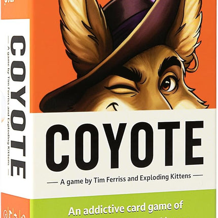 Exploding Kittens Coyote Created by Tim Ferriss, Special Edition Large Box: Includes 6 Unique Action Cards: a Challenge Party for 3-8 Players, Ages 10 and Up, Great for Family Night