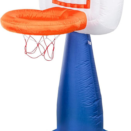 NERF AirHoop Kids Inflatable Basketball Hoop Set - Instant Blow Up Youth Mini Hoop + Foam Basketball - Plug in Inflation in 10 Seconds - 4.5' Feet Kids Toy Basket + 5" Inch Mini Ball