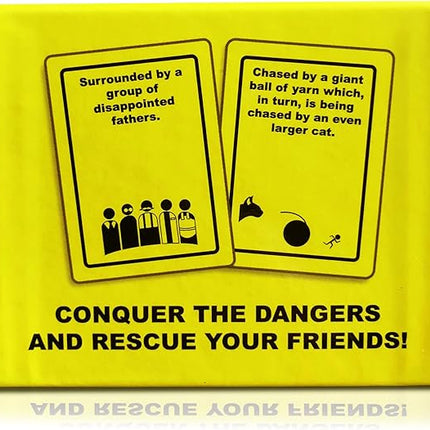Danger The Game: The Card Game of Bizarre Dangers and Rescues - Family & Adult Game Night - Easy to Learn - Party Games - Family Board Games - 3+ Players