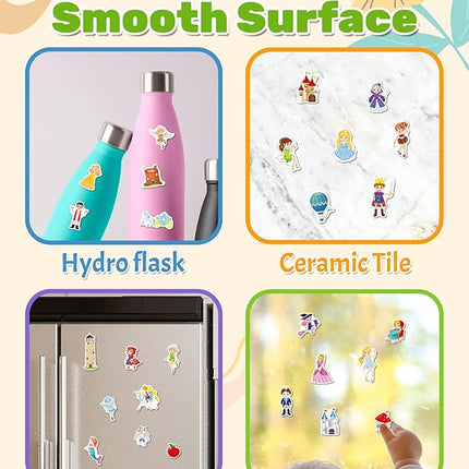 Benresive Reusable Sticker Book for Toddlers 2-4 Years, Fun Travel Stickers for Kids, Waterproof Sticker Books for Toddlers 1-3, Crafts Activities for Todddlers 1-3 2-4 3-5 - Fairy