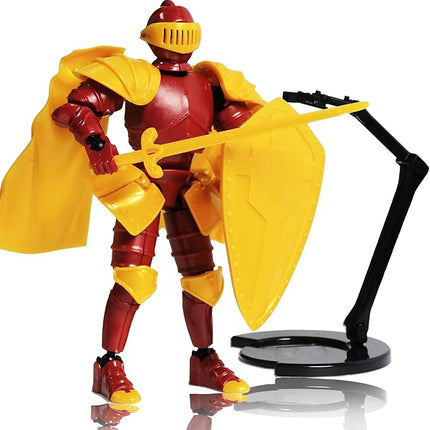 T13 Medieval Knight Action Figure Articulated Titan 13 Multi-Jointed Movable Dummy Robot Desktop Table Decoration