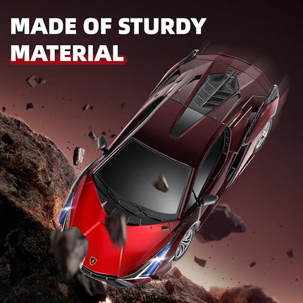 MIEBELY Lamboghini RC Car - 1:24 Scale Lambo Toy Car 3.7V 500mAh, Sián Fast Remote Control Car for Boys 8-12, Rc Race Model Birthday Gifts for Kids Adults Boys Girls Age 6-12 Year Old