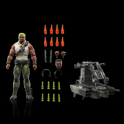 G.I. Joe Classified Series #150, Heavy Duty with Man-Portable Heavy Weapons System, Collectible Deluxe 6 Inch Action Figure Set with 30 Accessories