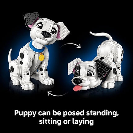 LEGO Disney 101 Dalmatians Puppy Building Set for Adults - Collectible DIY Kit for Movie Fans 18+ - Build Patch, Penny, Rolly or a Custom Pup - Gift Idea for Dog Lovers and Craft Enthusiasts - 43269