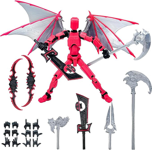 T13 Action Figure Set (Assembly Completed) - Titan 13 Robot Movable, 3D Printed Articulated, Full Body Mechanical Doll - Christmas Birthday Gift for Kids Adult