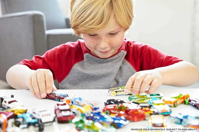Hot Wheels Set of 50 Toy Trucks & Cars in 1:64 Scale, Individually Packaged Vehicles (Styles May Vary)